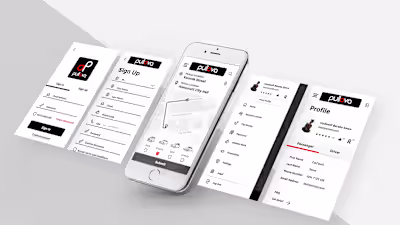 New Pullova app Screen on Behance