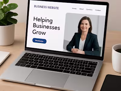 Modern Responsive Business Website with React & Tailwind CSS