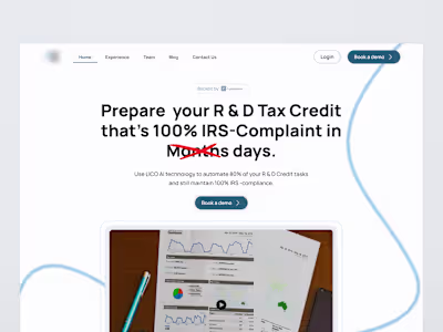 Saas Landing Page design -SPRX
