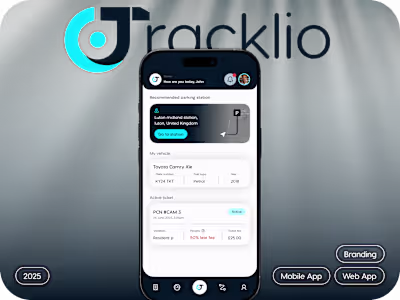 Tracklio Branding & Product Design(Mobile + Web App)