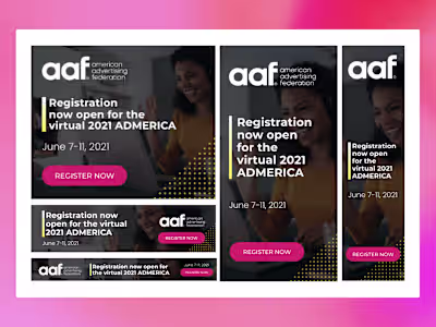American Advertising Federation Banner Ad Set