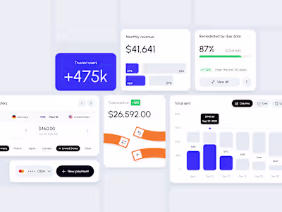 WavePay – Financial Dashboard Widgets