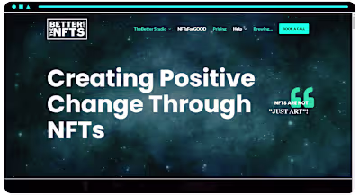 TheBetterNFTs Agency WordPress Website