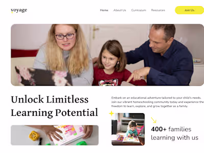 Homeschoolers Landing Page