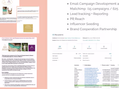 Promotional Campaign for a Luxury
Feminine Embodiment Retreat