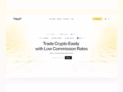 Haxr - Light Theme UI/UX Design