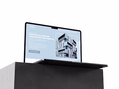 Landing page for an apartment complex