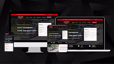 All Night Auto Shippers - User friendly, responsive website