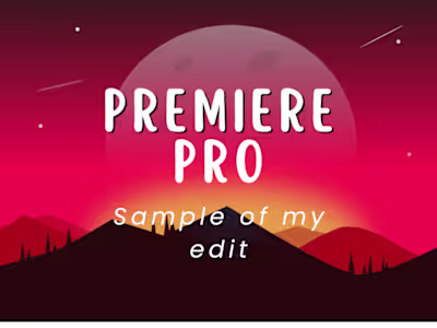 Sample of my edited video