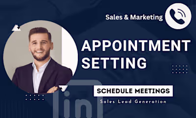 I will do appointment setting, lead generation and sales closing