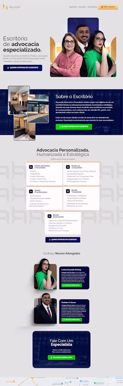 Law Firm | Landing Page Design Development | Implementation