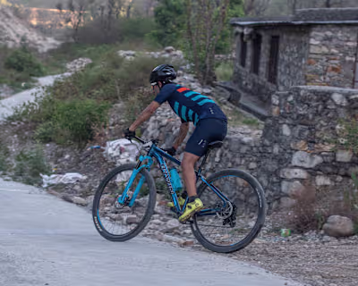 Mountain biking race 