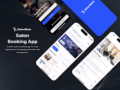 UI/UX Design & Frontend Structure for SalonMate