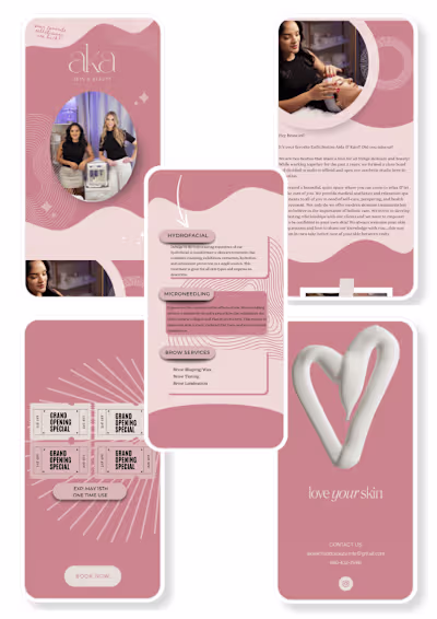 Email Design + Copywriting - Aka Skin & Beauty