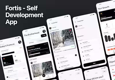 Fortis Mobile App Design for Discipline and Accountability