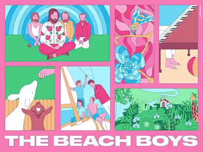 Illustration - The Beach Boys