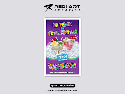 Design Banner Promotion Es Teler & Pisang Ijo