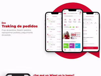 Order tracking in the Dia app
