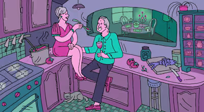 Cooking Editorial Illustration for AARP