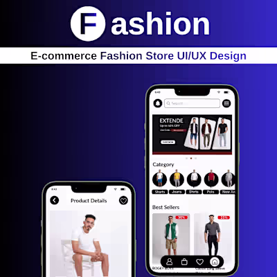 E-commerce Fashion Store UI/UX Design