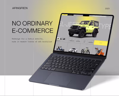 Arngren E-commetce Website Design