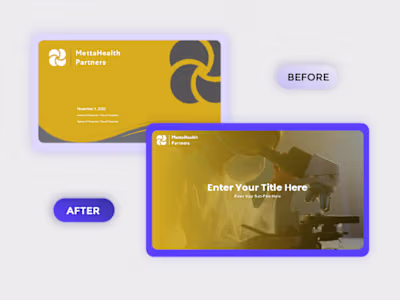Deck Redesign for AI Healthcare Webinars