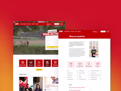 KPÖ website - Design & development