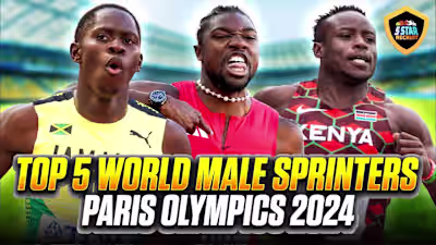 Top 5 Male Sprinters: Paris Olympics 2024 - YouTube