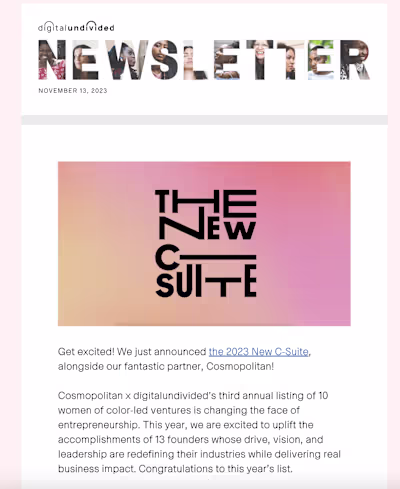 High Engagement E-Newsletter Copywriting & Editing