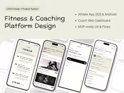 Fitness & Coaching Platform Design