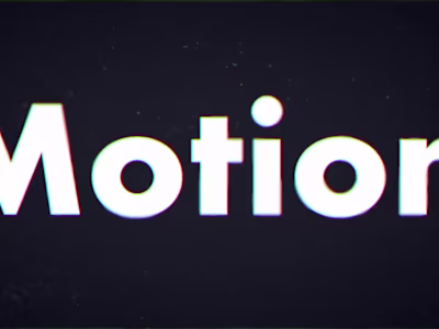 Motion Graphics Showreel