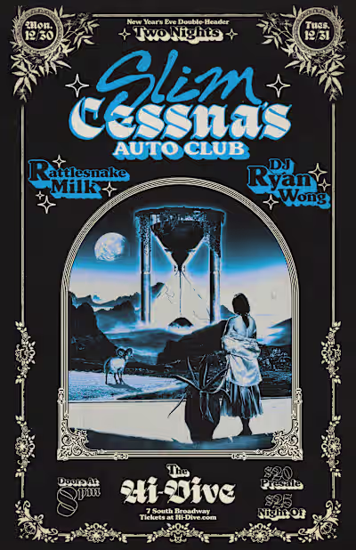 Slim Cessna’s Auto Club – NYE Poster Design