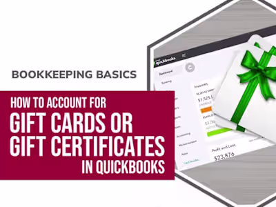 Project - Recording Gift Certificate In QuickBooks
