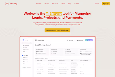 Worksy Landing Page