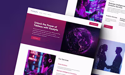 Vizalytix - Squarespace Website