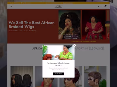 Afrikamombraids WooCommerce Store Development