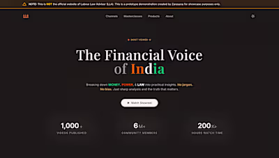 Reimagined LLA website as personalised