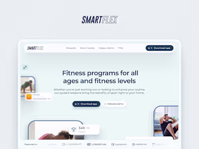 Smartflex Landing Page Design and Development