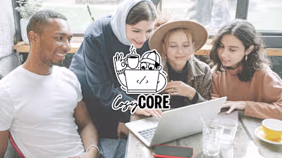 Coworking cafe branding