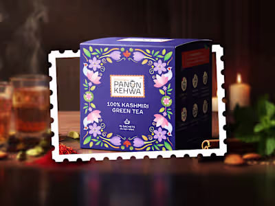 Kashmiri Tea Branding & Packaging Design - Panun Kehwa