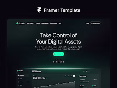 Cryptix - Framer Template