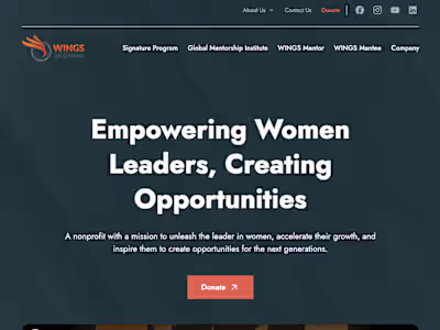 Wings for Growth - A Women Community's Website