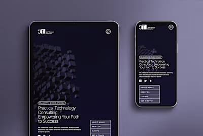 Website for technology consultancy