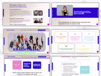 Krachtteam wanted a Kajabi website,