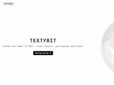 TextyBit - A Gemini based RAG Application for your PDF files