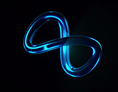 3d Meta Logo animation