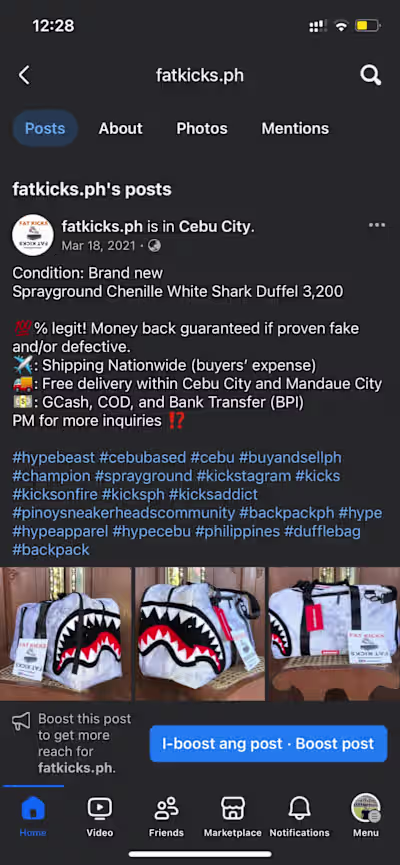 Caption for a local business