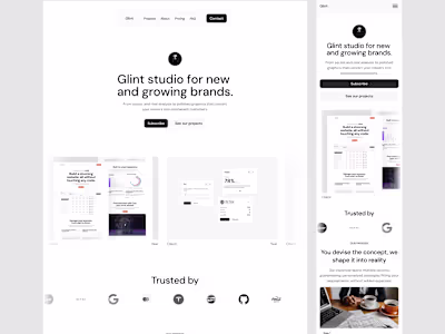 Glint - Framer Agency Template