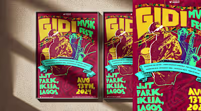 Live Music Event-Pop Poster Design Exploration