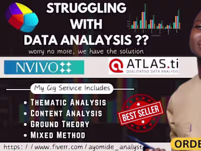 I will do qualitative data analysis using nvivo and atlasti